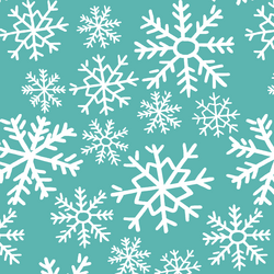 Dashing Through the Snow in Seafoam