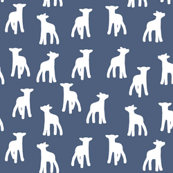 Lamb Silhouette in Midnight
