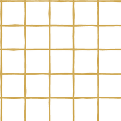 Windowpane in Straw on White