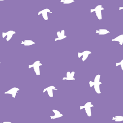 Flock Silhouette in Amethyst