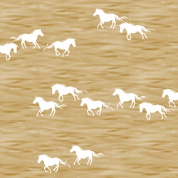 Wild Horses in Golden Canyon