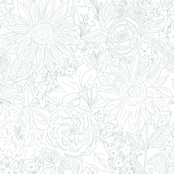 Paperie in Sage Green on White