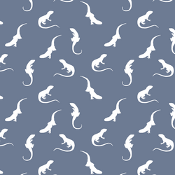 Iguana Silhouette in Dove