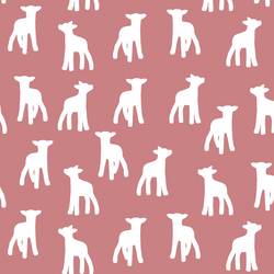 Lamb Silhouette in Berry