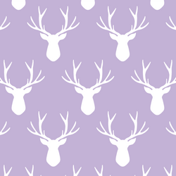 Stag Silhouette in Lilac