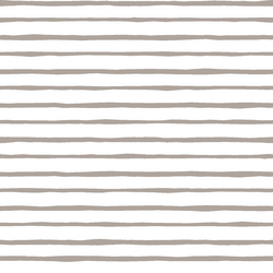 Artisan Stripe in Taupe on White