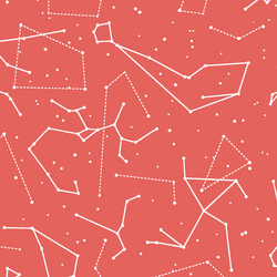 Star Charts in Salmon