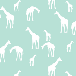 Giraffe Silhouette in Aloe