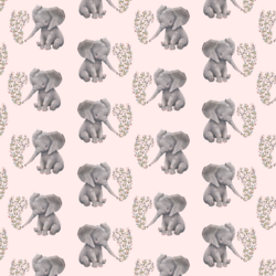 Little Baby Elephant in Soft Blush