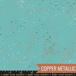 Speckled in Metallic Turquoise