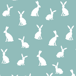 Cottontail Silhouette in Pool