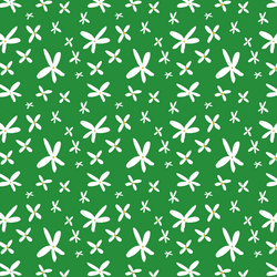 Monster Flowers in Green