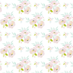 Little Blush Roses in Garden