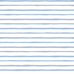 Artisan Stripe in Water on White