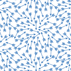 Arrows in Cerulean on White