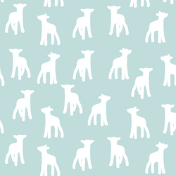 Lamb Silhouette in Glacier Blue