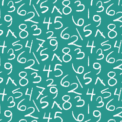 Tossed Numbers in Jade