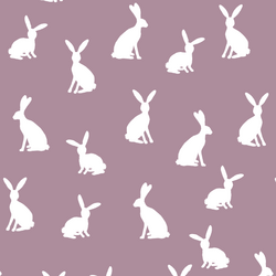 Cottontail Silhouette in Celestial