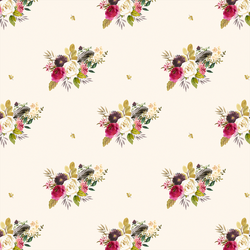 Large Woodland Bouquet in Soft Ivory
