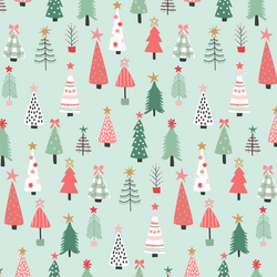 Christmas Tree Forest in Iced Mint