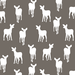 Fawn Silhouette in Stone