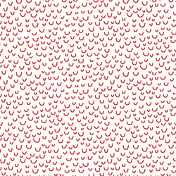 Doodle in Geranium on White