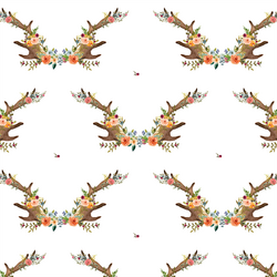 Large Meadow Horns in White