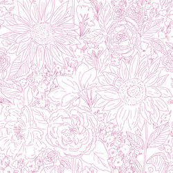 Paperie in Petunia on White