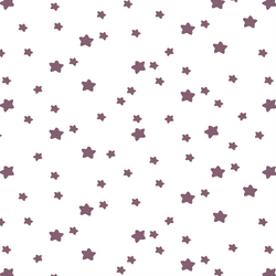 Star Light in Mulberry on White