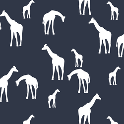 Giraffe Silhouette in Eclipse