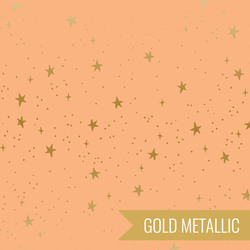 Stars in Peach Metallic