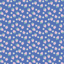 Berry Picking in Cornflower Blue