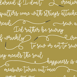 Sew to Speak in Gold
