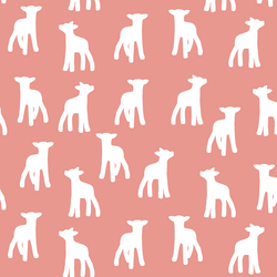 Lamb Silhouette in Tulip