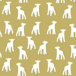 Lamb Silhouette in Brass