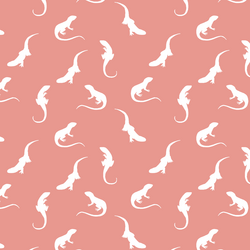 Iguana Silhouette in Tulip