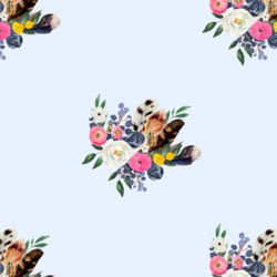 Western Bouquet in Soft Blue