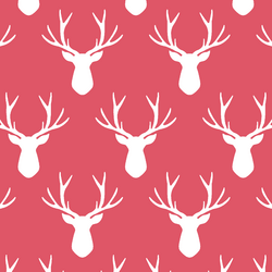 Stag Silhouette in Passion