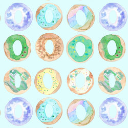 Donuts in Light Blue
