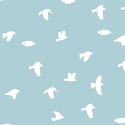 Flock Silhouette in Powder Blue