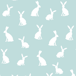 Cottontail Silhouette in Glacier Blue