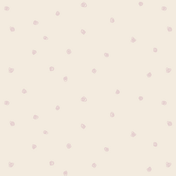 Squiggle Dots in Mauve Chalk on Egret