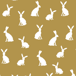 Cottontail Silhouette in Marigold
