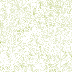 Paperie in Bright Green on White