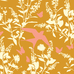 Swallow Study in Warm Gold