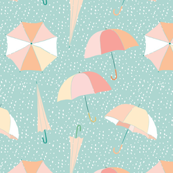 Umbrellas in April Showers