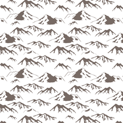 Mountain Range in Woodland Stone