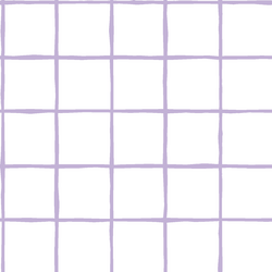 Windowpane in Lilac on White