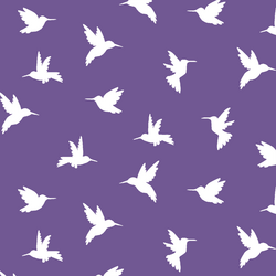Hummingbird Silhouette in Ultra Violet