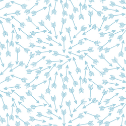 Arrows in Robins Egg on White